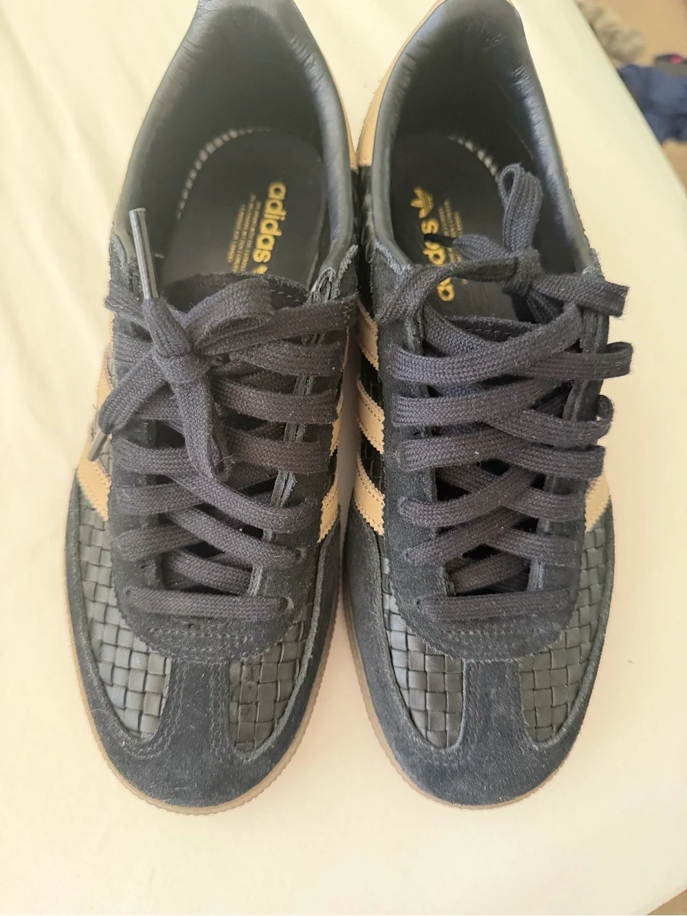 adidas Handbal Spezial Black and Tan Woven Sneakers- 8.5 - Picture 9 of 10